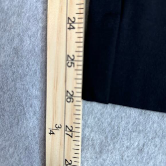 Loft Pull On Pants Womens 6 Black Ankle Zip Stretchy Slim Fit Skinny Office Work - Picture 10 of 11